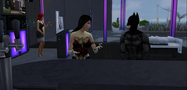  Batman Se Folla a la Mujer Maravilla Anal después de Derrotar a los Villanos DC Porn